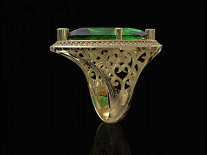 marquise antique ring 3D Print Model