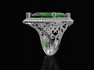 marquise antique ring Modèles 3D en vedette