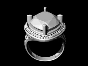 marquise antique ring Modèles 3D en vedette