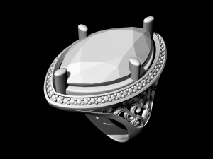marquise antique ring Modèles 3D en vedette