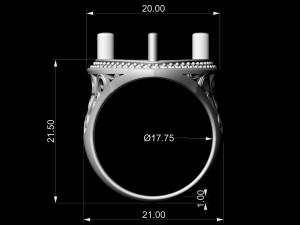 marquise antique ring Modèles 3D en vedette