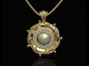 oriental pendant with leaves 3Dプリントモデル