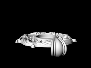 oriental pendant with leaves 3D 打印模型