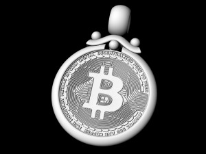 bitcoin pendant 3d print model 3D Print Model