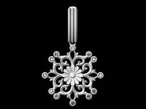 gothic floral earrings Modelo de impresión 3D