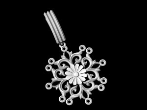 gothic floral earrings Modelo de impresión 3D