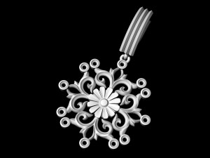 gothic floral earrings Modelo de impresión 3D