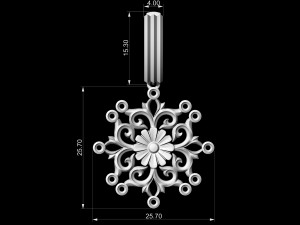 gothic floral earrings Modelo de impresión 3D