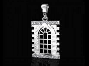 classic window pendant 3Dプリントモデル
