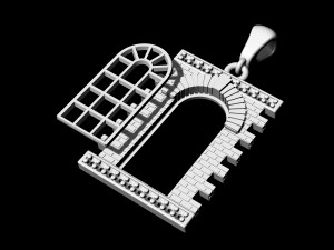 classic window pendant 3Dプリントモデル