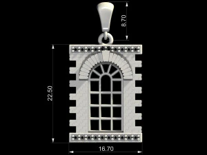 classic window pendant 3D Print Model