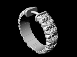 brilliant hoop earrings Modello di stampa 3D