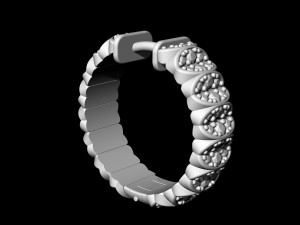 brilliant hoop earrings Modello di stampa 3D