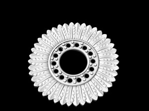 circle of feathers pendant 3D Принт Модель