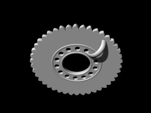 circle of feathers pendant 3D Принт Модель