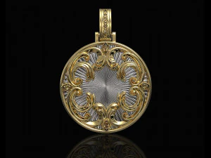 фантастичний кришталевий кулон 3D Принт Модель