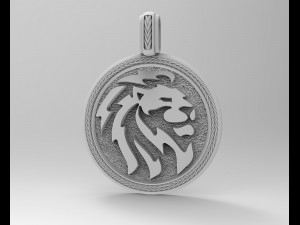 lion-logo pendant 3D Print Model