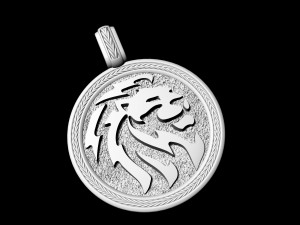 lion-logo pendant 3D Print Model