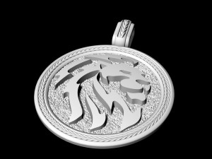 lion-logo pendant 3D Print Model