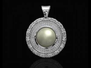 oriental cabochon pendant Model do druku 3D