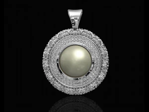 oriental cabochon pendant 3D Print Model