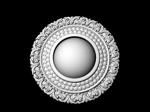 oriental cabochon earrings 3D Print Model