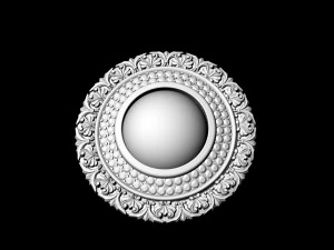 oriental cabochon earrings 3D Print Model