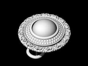 oriental cabochon earrings Modello di stampa 3D