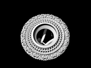 oriental cabochon earrings 3D Print Model