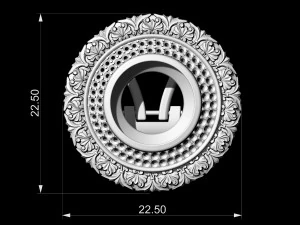 oriental cabochon earrings 3D Print Model