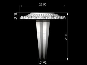 oriental cabochon ring 3D Print Model