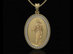 Мері з підвіскою-немовлям 3D Принт Модель