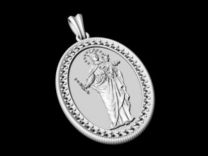mary with baby pendant 3D Druckmodell