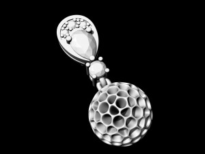 brilliant spongy balls earrings 3D 프린트 모델