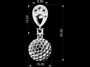 brilliant spongy balls earrings 3D 프린트 모델