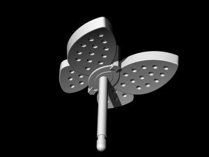 simple butterfly earrings with diamond 3D Print Model