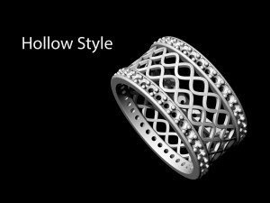 spiral band ring with gems Model Cetak 3D