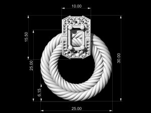 brilliant braid pendant 3D-Druckmodell