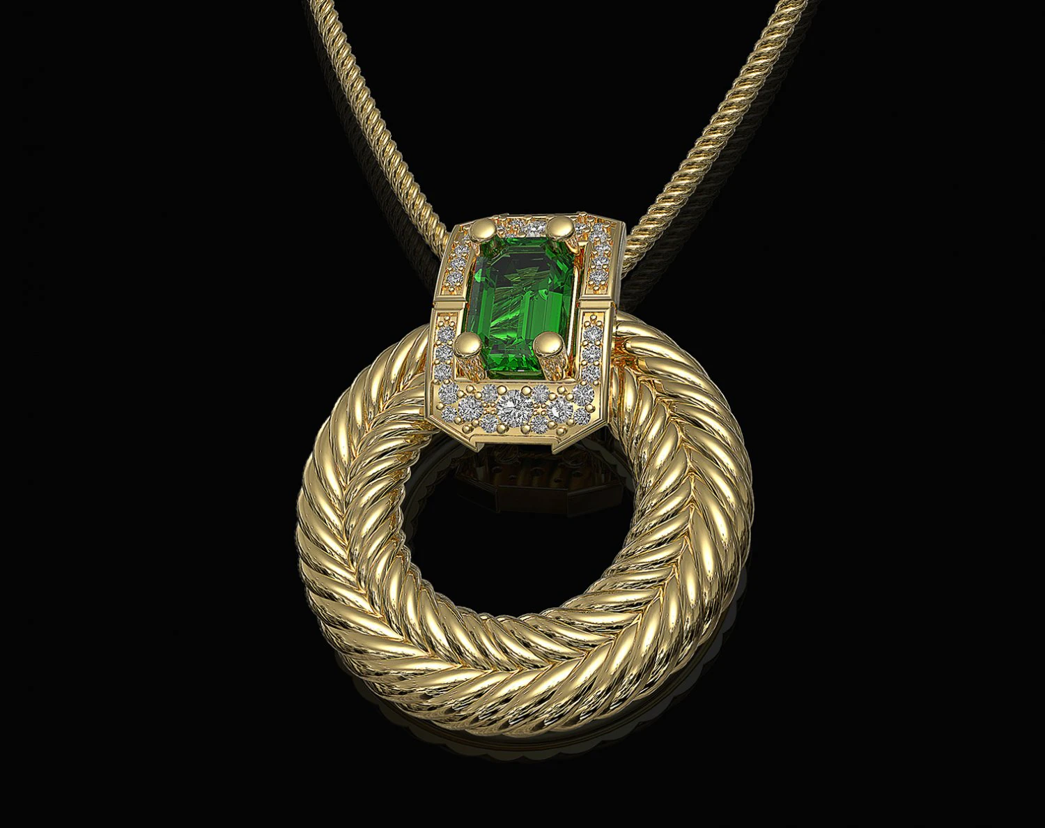 brilliant braid pendant 3D Print Model .c4d .max .obj .3ds .fbx .stl .blend