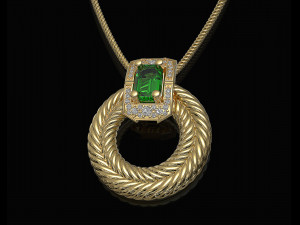 brilliant braid pendant 3Dプリントモデル