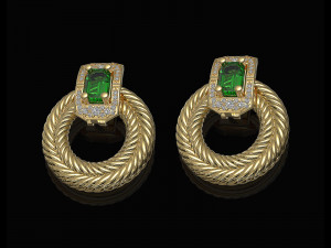 brilliant braid earrings 3D Print Model