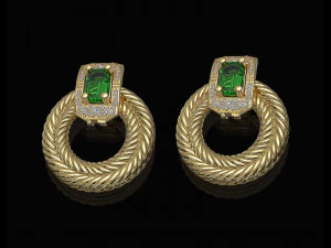 блискучі сережки-кіски 3D Принт Модель