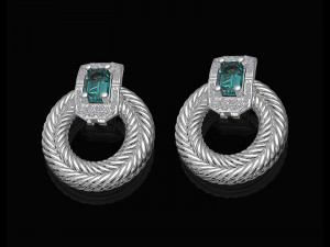 brilliant braid earrings Modello di stampa 3D