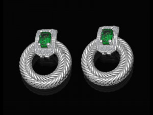 brilliant braid earrings Modello di stampa 3D