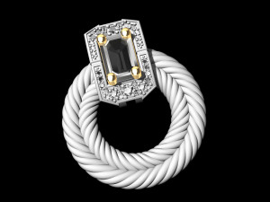 brilliant braid earrings Modello di stampa 3D