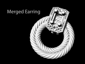 brilliant braid earrings Modello di stampa 3D