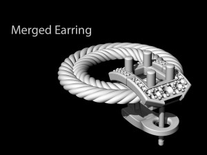brilliant braid earrings Modello di stampa 3D