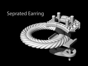 brilliant braid earrings Modello di stampa 3D
