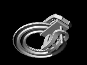 brilliant braid earrings Modello di stampa 3D