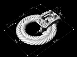 brilliant braid earrings Modello di stampa 3D